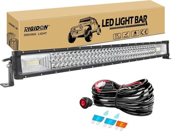 Rechte Dunne LED Lightbar 81 cm (32 inch) 405W Flood Spot Combo Beam Waterdicht IP67 met 12V Kabelset