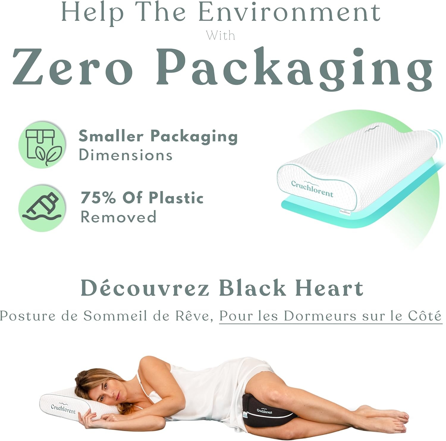 Nekkussen ergonomisch orthopedisch, verstelbaar, halfstijf traagschuim, voor zij- en rugslaap, anti-snurk, 70 x 35 cm