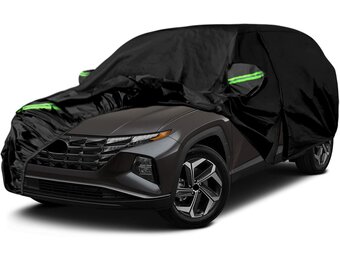 Waterdichte Autohoes Zwart 7 Lagen All-Weather met Ritssluiting voor Hyundai Tucson/N-line SUV (2010-2023)