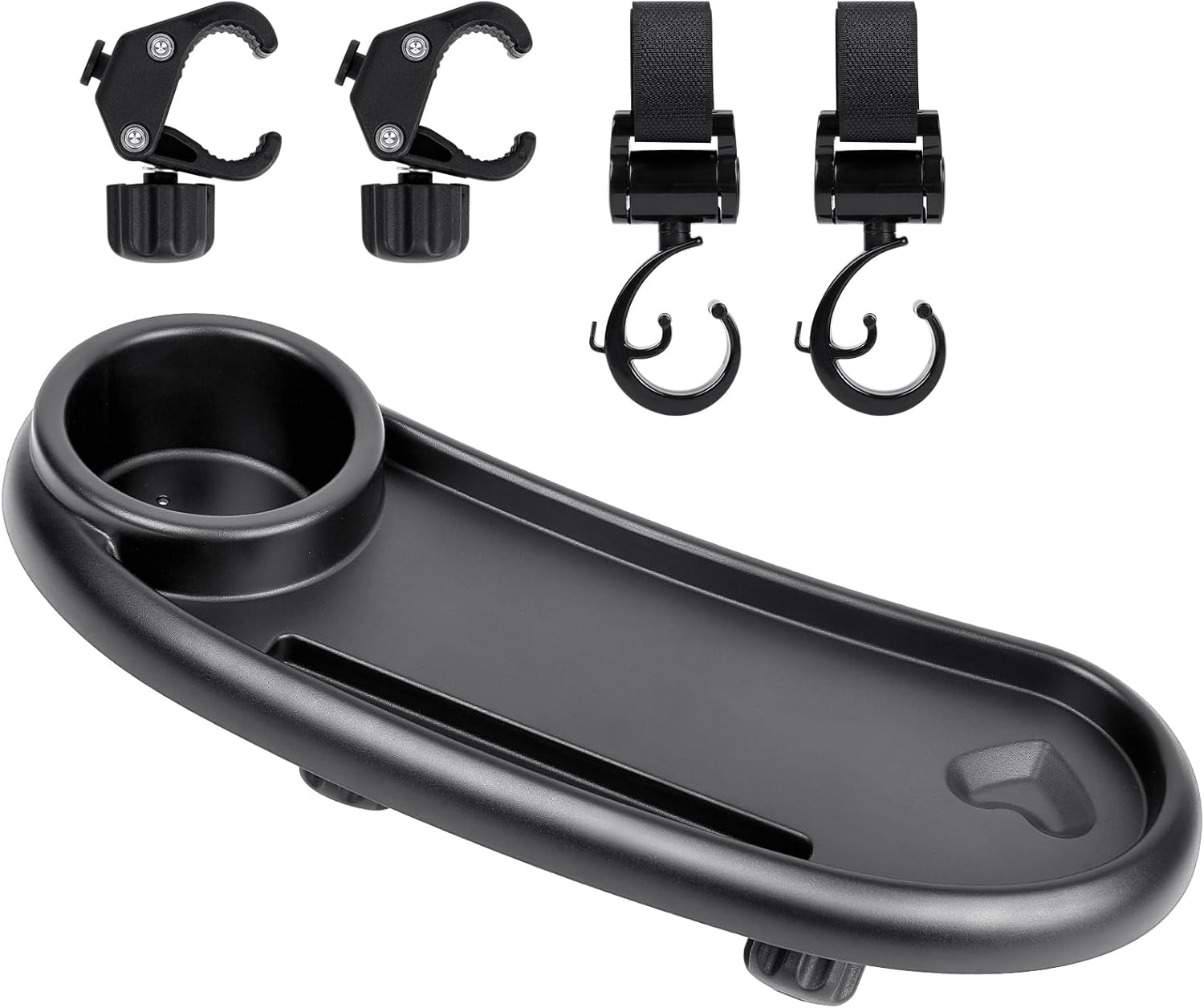 OSDUE Kinderwagen Snack Tray, 3 in 1 Kinderwagen Bekerhouder Voedsel Lade Kinderwagen Verwijderbare Herbruikbare Opslag Houder Plank Beugel met Verstelbare Gesp haken