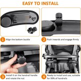 OSDUE Kinderwagen Snack Tray, 3 in 1 Kinderwagen Bekerhouder Voedsel Lade Kinderwagen Verwijderbare Herbruikbare Opslag Houder Plank Beugel met Verstelbare Gesp haken