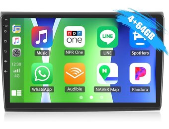 Autoradio Android 13 9 inch Dubbel Din met Navigatie Apple CarPlay Android Auto voor FIAT Bravo 2008-2013