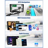 Autoradio Android 13 9 inch Dubbel Din met Navigatie Apple CarPlay Android Auto voor FIAT Bravo 2008-2013