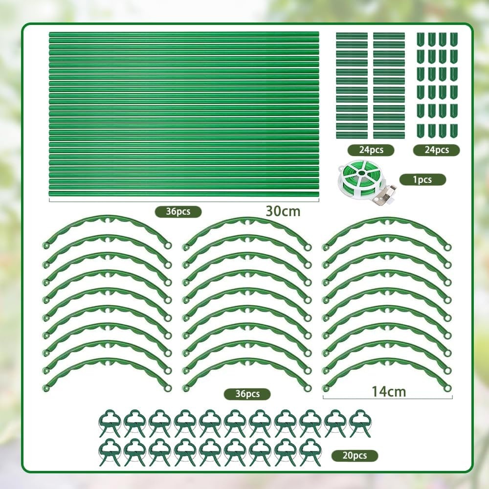 Tomaten Klimhulp Set: Verstelbare Plantensteun voor Komkommer & Bloemen (141-delig, -56%)