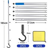 Zwembadrobot Haak met Telescoopstang 185 cm - ABS/PC Zwembadreiniger Accessoire