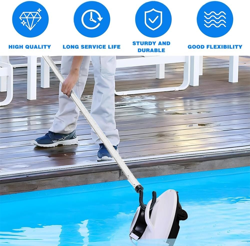 Haak Zwembadrobot 185cm Telescoopstang | Robuust ABS/PC | 60% Korting