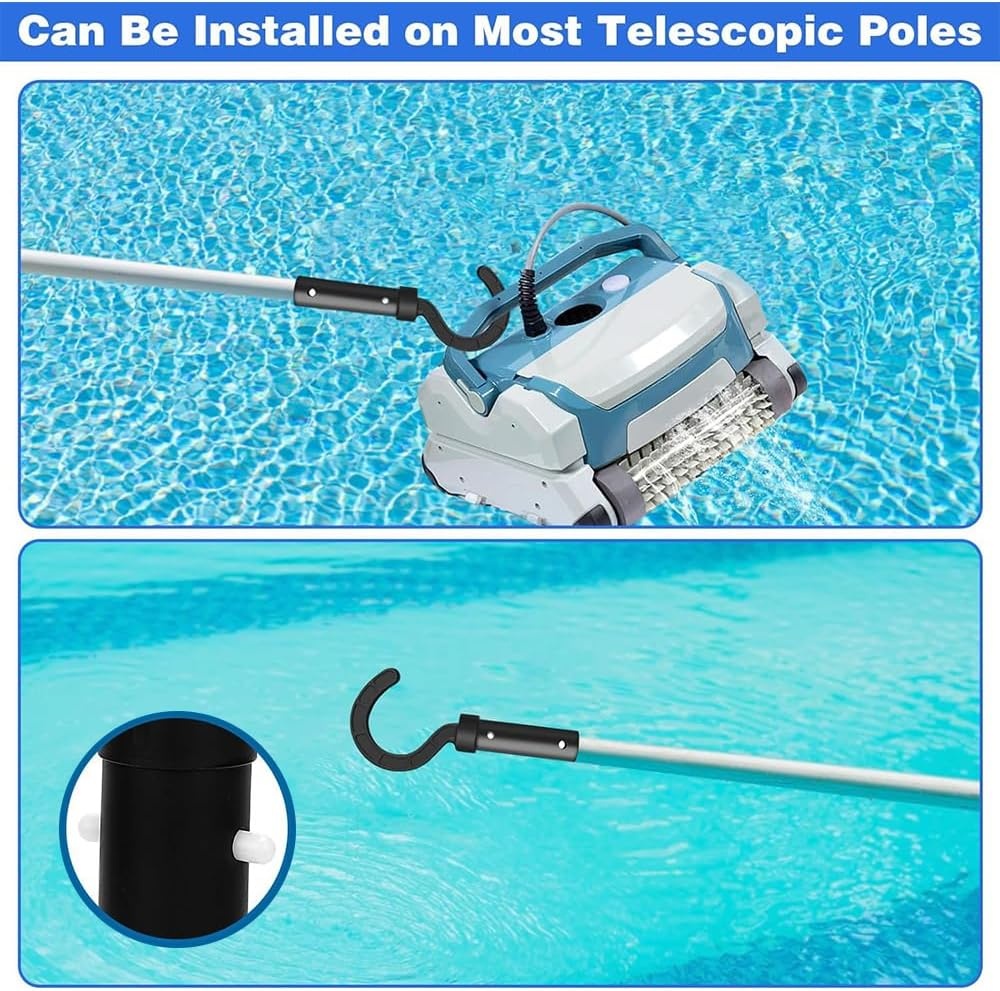 Zwembadrobot Haak met Telescoopstang 185 cm - ABS/PC Zwembadreiniger Accessoire