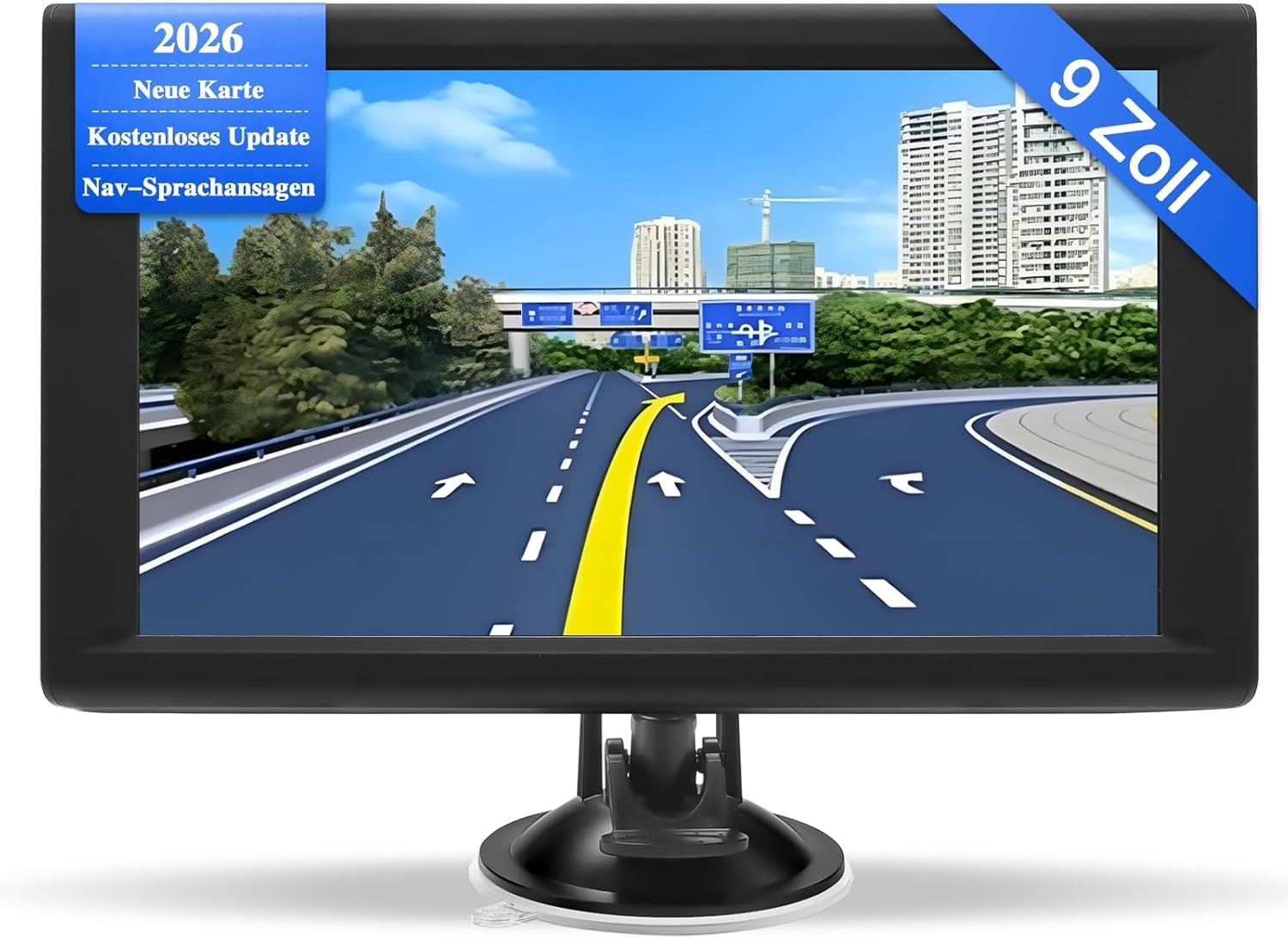 9 inch Navigatiesysteem voor Auto, Vrachtwagen en Camper met Realtime Verkeersinfo