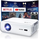 AURZEN Eazze Videoprojector, 4K, officieel, NetfIix, DoIby, Auto Focus/Keystone, HDR10, mini-beamer, wifi, bluetooth, draagbaar, Full HD 1080p, videoprojector