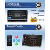 1G + 32G CAMECHO Android 13 GPS autoradio voor VW, Golf 5, Polo, Skoda, met Bluetooth navigatie, 9 inch scherm, 2 DIN-radio, met spiegellink, FM/RDS, wifi, SWC en USB