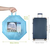 LIHAO Klamboe, pop-up muggentent, opvouwbaar, fijnmazig muggennet, reis-muggennet, tweepersoonsbed (200 x 180 cm)