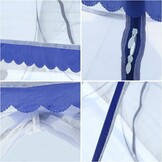 LIHAO Klamboe, pop-up muggentent, opvouwbaar, fijnmazig muggennet, reis-muggennet, tweepersoonsbed (200 x 180 cm)