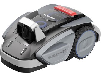 Sunseeker V3 Vision AI Robotmaaier, zonder begrenzingskabel, 600 m², dubbel oog, 42% helling, app-bediening, grasmaaier met één klik maaien