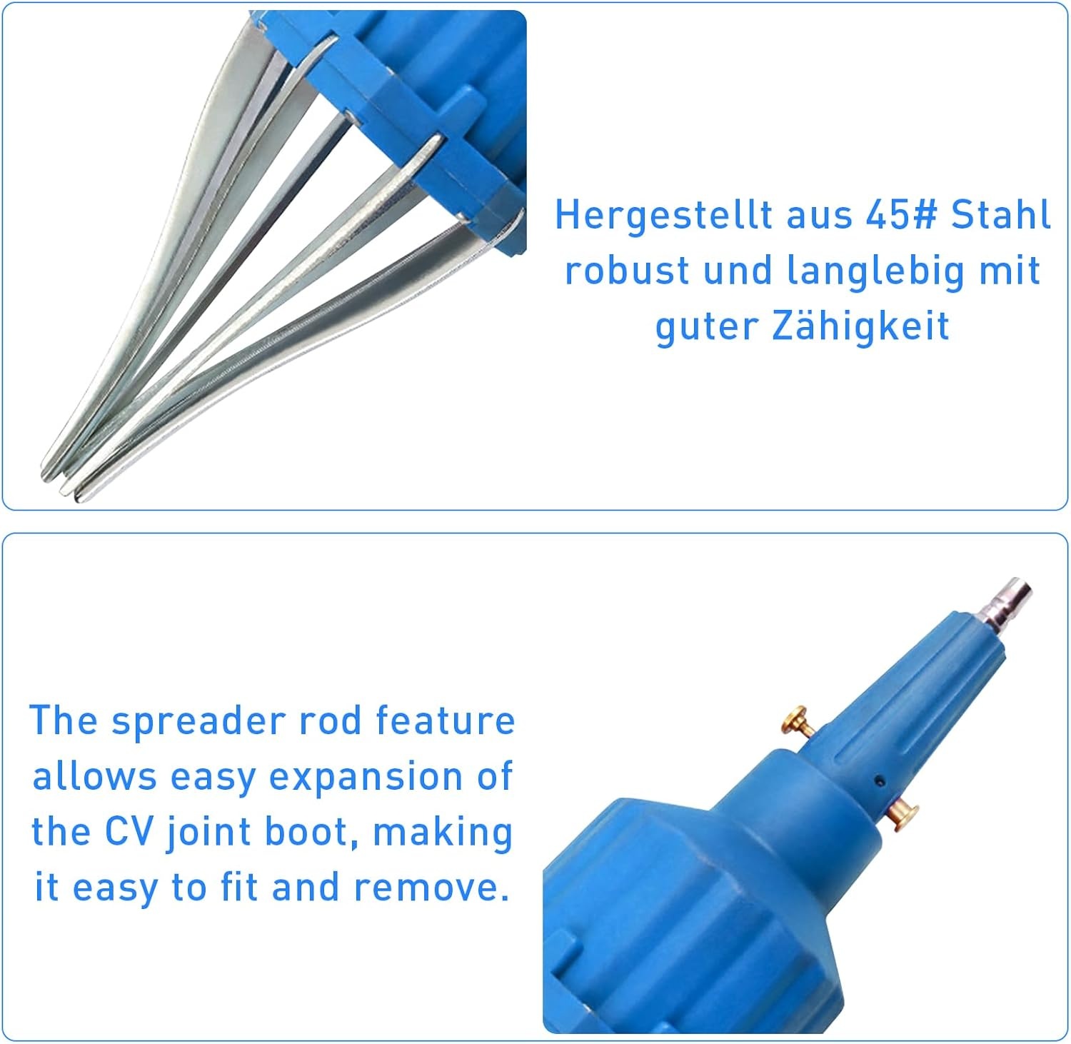 CV-scharniermanchetten, asmanchettenspreider, aandrijfasmanchet, pneumatische montage, universele joint boot, installatiegereedschap voor het verwijderen van auto's, machines, verwijderen