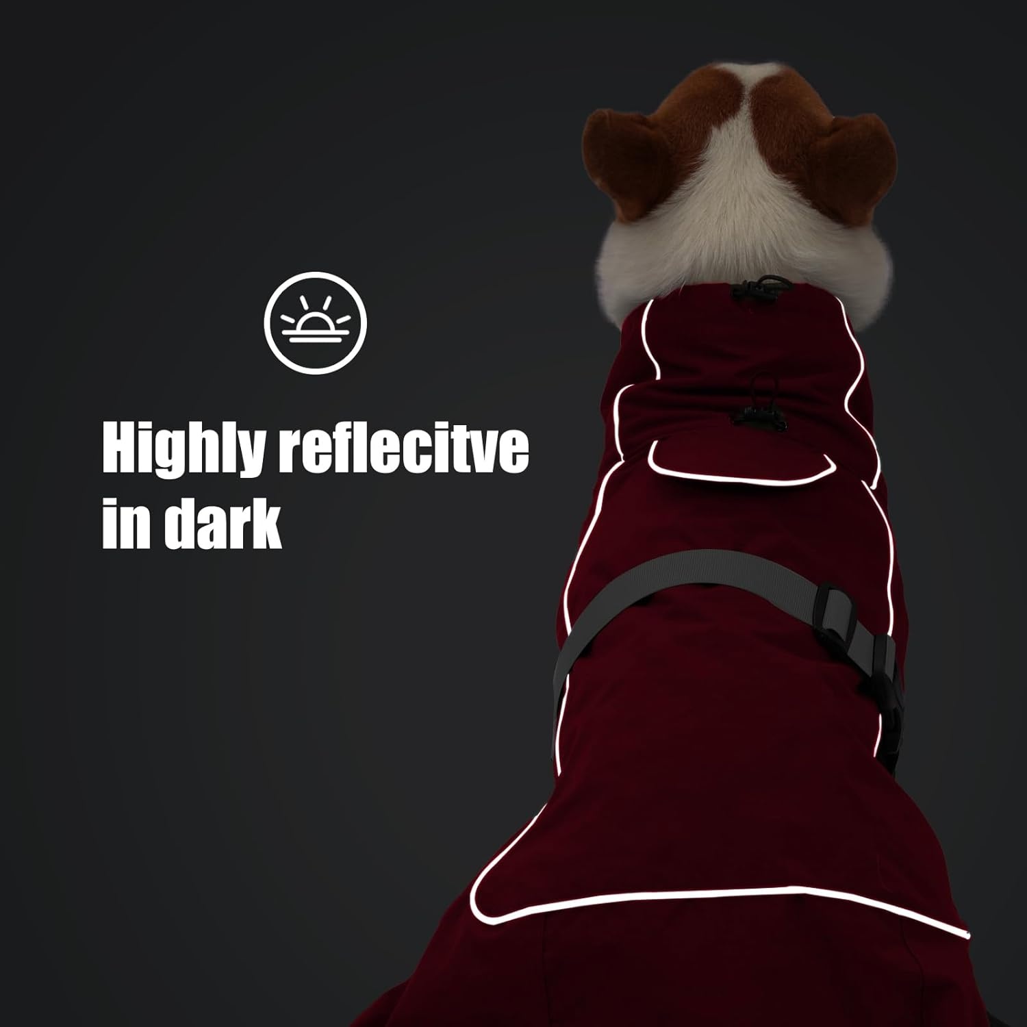 Waterdichte Hondenvacht met Fleece & Reflectie - 28% Korting!