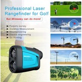 Mileseey Professionele precisie 600Yards Golf Range Finder met hellingscompensatie, ± 0,55 yard nauwkeurigheid, vlag pin slot, 6x vergroting, scanmeting