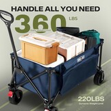 Opvouwbare Bolderkar - 150 kg, 8,1 cm Wielen, 34% Korting