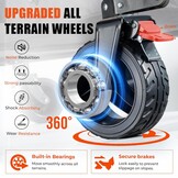 Opvouwbare Bolderkar - 150 kg, 8,1 cm Wielen, 34% Korting