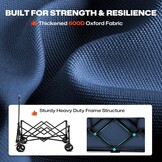 Opvouwbare Bolderkar - 150 kg, 8,1 cm Wielen, 34% Korting