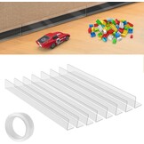 Meubel Blocker (8 Pak) - Doorzichtige Speelgoed Blockers met Zelfklevende Plakband voor Meubels, Bed, Bank, Dressoir, Tafel, Keukenkast - Vloerbeschermer voor Bed om Dieren, Speelgoed te Blocken