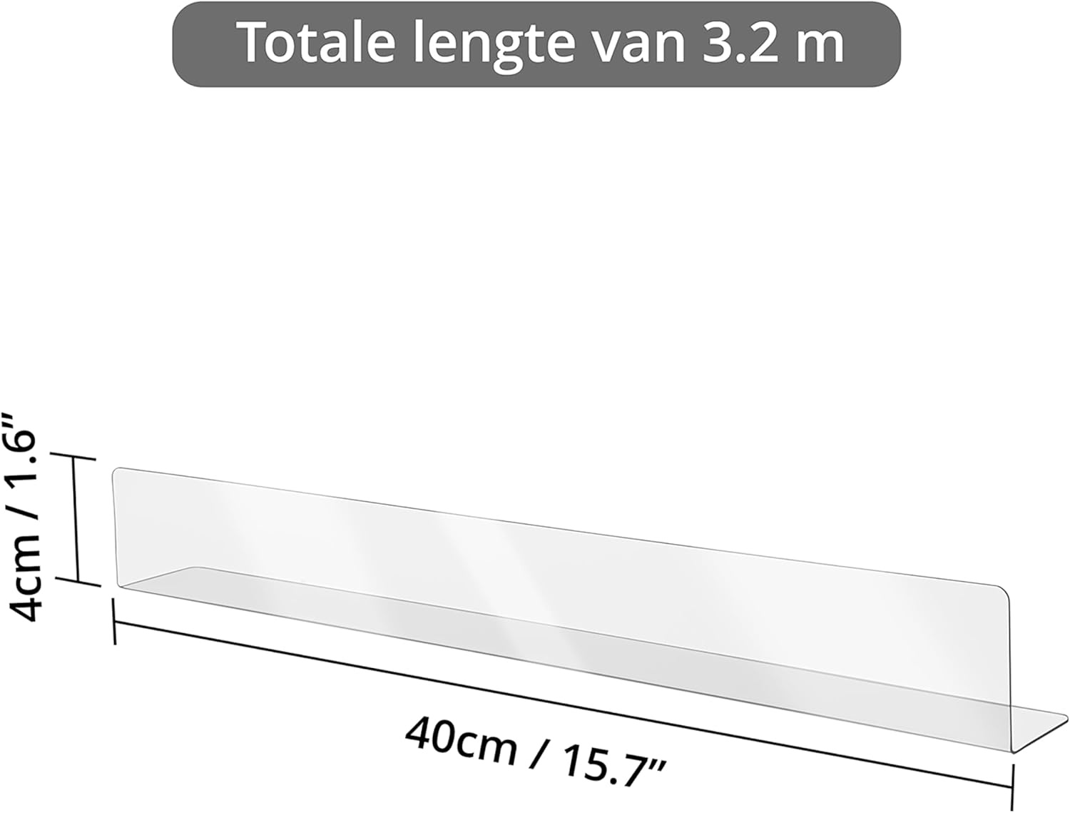 Meubel Blocker (8 Pak) - Doorzichtige Speelgoed Blockers met Zelfklevende Plakband voor Meubels, Bed, Bank, Dressoir, Tafel, Keukenkast - Vloerbeschermer voor Bed om Dieren, Speelgoed te Blocken
