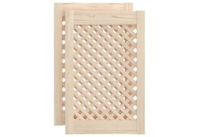 vidaXL Kastdeuren Grenenhout met Latwerk - 40% Korting!