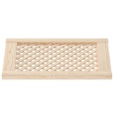 vidaXL Kastdeuren met latwerk 2 st 39,5x61,5 cm massief grenenhout