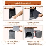 FURRYPAWS Hondentrap voor bed, bank, trappen en oprit, multifunctionele hondentrap met opbergdozen, huisdierbed en huis voor kleine honden en kittens, ideaal voor gebruik binnenshuis