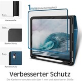 KingBlanc Hoes voor iPad Air 11 inch (2024 M2), Air 5e Gen (2022) & Air 4e Gen (2020) 10.9 inch, met Pencilhouder, Blauw