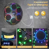 TODO Music Boxing Machine, slimme Bluetooth LED muziekboxmachine, 9 snelheidsmodi en kleurrijke lichten, voor kinderen en volwassenen, kerstcadeau