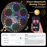 TODO Music Boxing Machine, slimme Bluetooth LED muziekboxmachine, 9 snelheidsmodi en kleurrijke lichten, voor kinderen en volwassenen, kerstcadeau