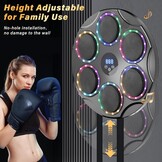 TODO Music Boxing Machine, slimme Bluetooth LED muziekboxmachine, 9 snelheidsmodi en kleurrijke lichten, voor kinderen en volwassenen, kerstcadeau