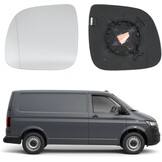 Spiegelglas verwarmbaar voor VW Transporter T5 T6 2009-2019 links asferisch + rechts convex