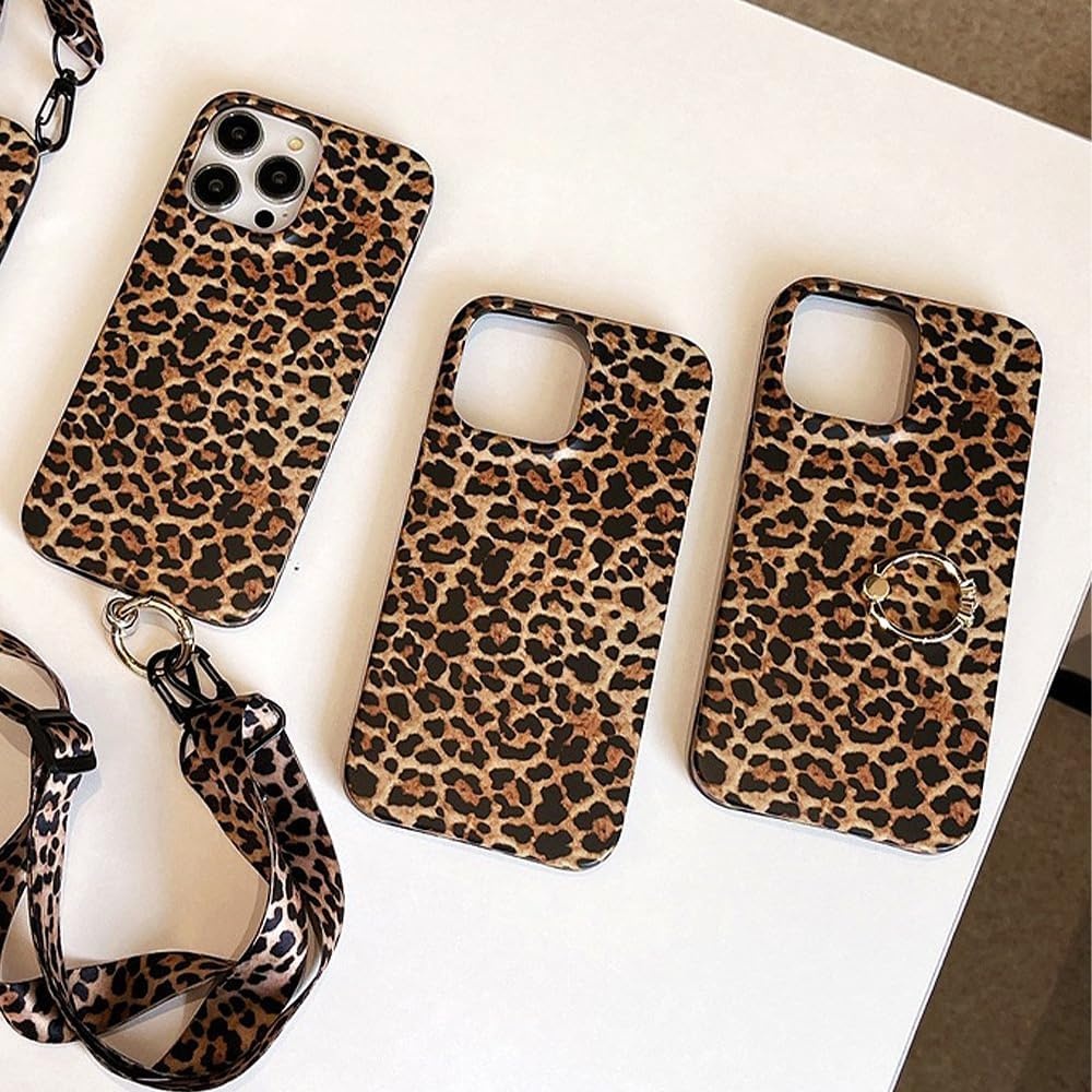 FIFTHAVE Hoes voor mobiele telefoon, compatibel met iPhone 11, luipaardbeschermhoes voor meisjes, 6,1 inch, ultradun, iPhone 11, esthetisch design, hoes, schattig luipaardpatroon, TPU siliconen hoes