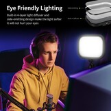 Videolamp met RGB, 61% Korting | Ideaal voor Streaming & Fotografie