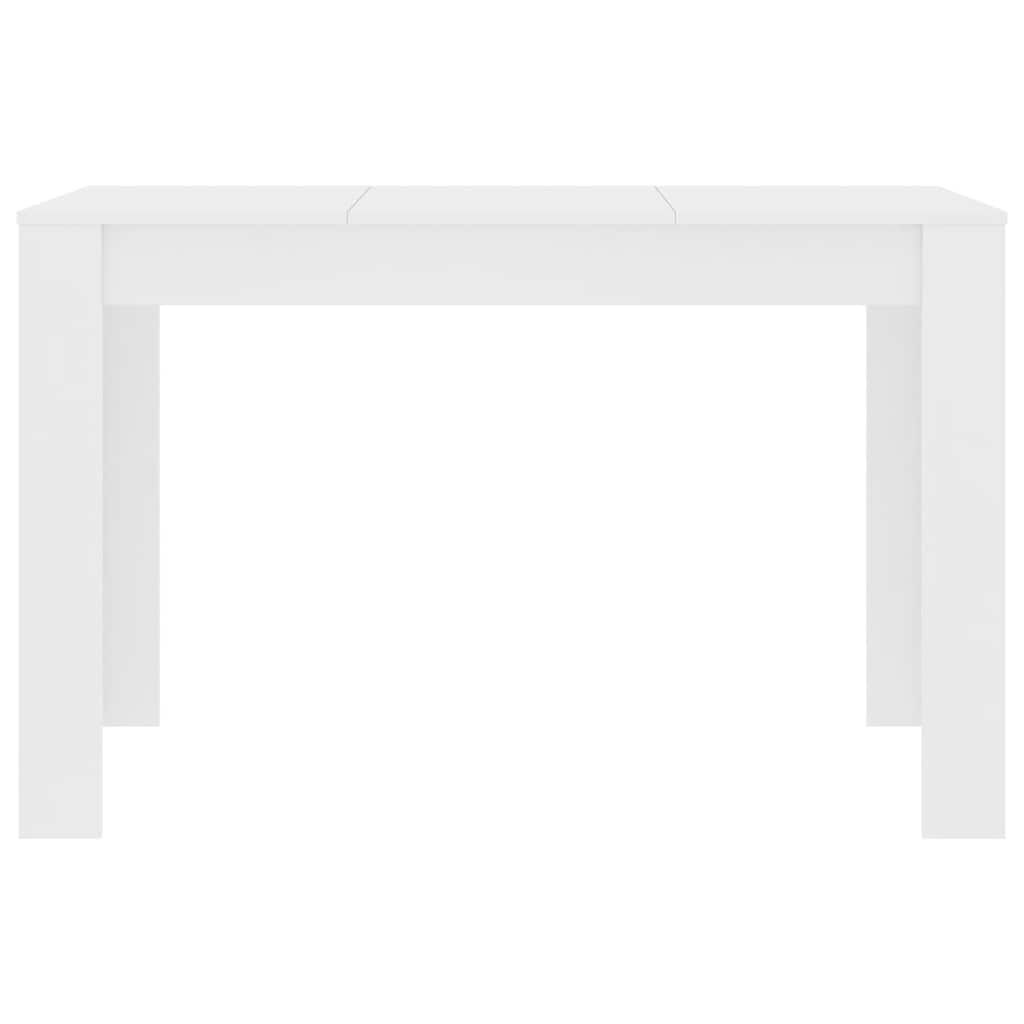 vidaXL Eettafel 120x60x76 cm bewerkt hout wit