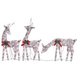 vidaXL Rendierfamilie Kerstverlichting Warmwit - 70% Korting