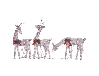 vidaXL Rendierfamilie Kerstverlichting Warmwit - 70% Korting