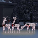 vidaXL Rendierfamilie Kerstverlichting Warmwit - 70% Korting