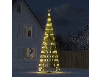 vidaXL LED-kerstboom 500cm, 1544 LEDs Warm Wit - 63% Korting!