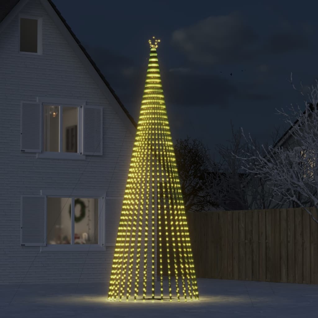 vidaXL LED-kerstboom 500cm, 1544 LEDs Warm Wit - 63% Korting!