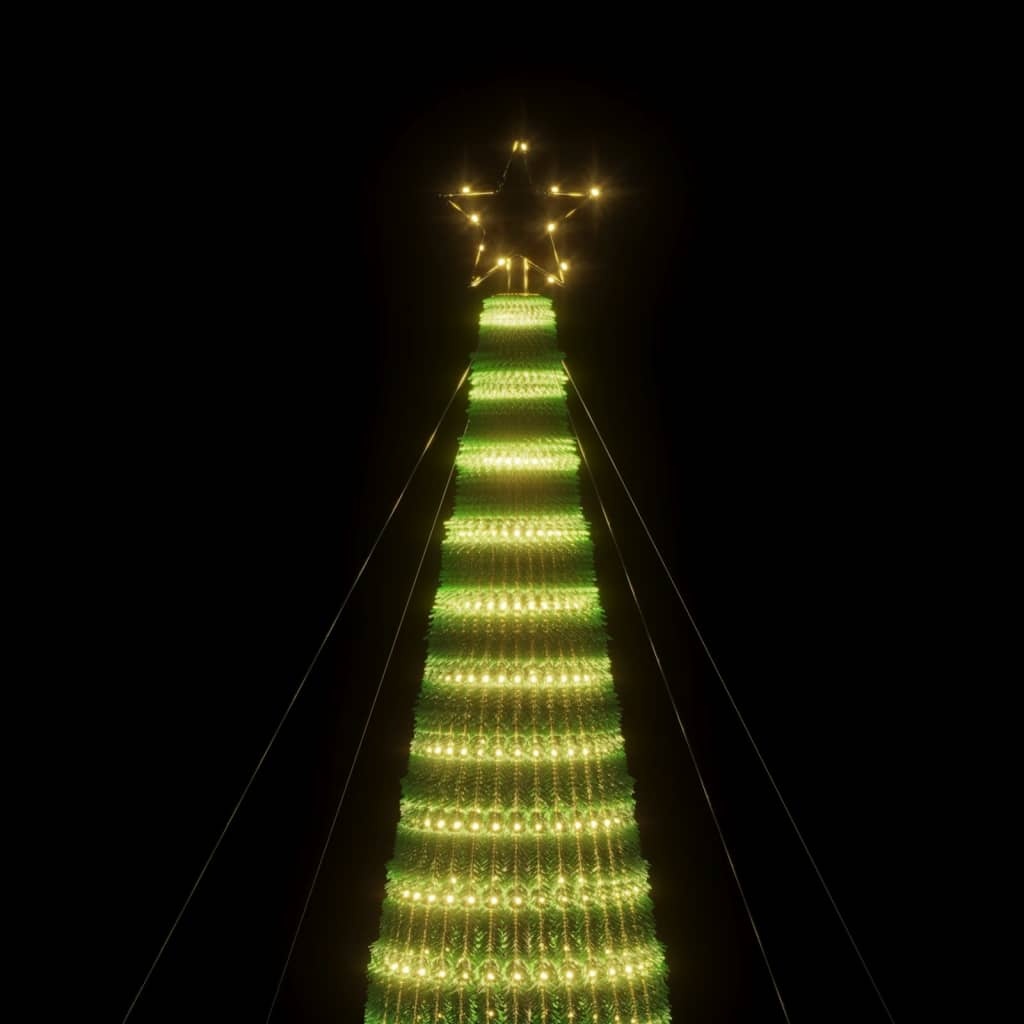 vidaXL LED-kerstboom 500cm, 1544 LEDs Warm Wit - 63% Korting!