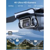 CHUBORY A77 Quadcopter Drone met 800m Bereik, 4K HD Camera en 84 Min. Vliegtijd (3 Batterijen)