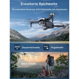 CHUBORY A77 Quadcopter Drone met 800m Bereik, 4K HD Camera en 84 Min. Vliegtijd (3 Batterijen)