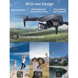 CHUBORY A77 Quadcopter Drone met 800m Bereik, 4K HD Camera en 84 Min. Vliegtijd (3 Batterijen)