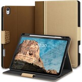 KingBlanc Hoesje voor iPad Air 11 inch (M3 2025/M2 2024) 7e/6e generatie, iPad Air 5e/4e generatie (11,9 inch, 2022/2020) met potloodhouder, PU lederen smart cover, automatisch waken/slapen, standaard