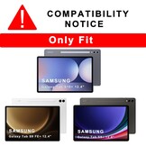 ROOFEI Galaxy Tab S9+ hoesje met toetsenbord, QWERTZ-lay-out, 12,4 inch Galaxy Tab S9 Plus toetsenbord met touchpad, 3-zone verlichting, doe-het-zelf toetsenbordhoes voor Samsung Galaxy Tab S9+/S9