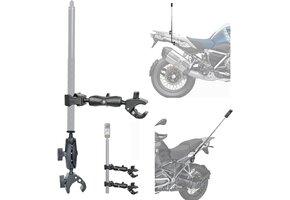 Motorcamera Dubbele Klemhouder: Aluminium, 360° Draaibaar - 29% Korting!
