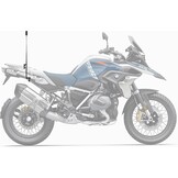 Fotoleey Camera Motorfietsbevestiging, compatibel met Insta360 X5/X4/X3/X2, GoPro Hero 13, Hero 12, dubbele klemset, derde persoon weergave