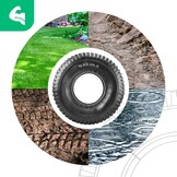 Gazonmaaier band 15x6.00-6 met binnenband - Turfprofiel NHS - Voor zitmaaier en tuinwagen